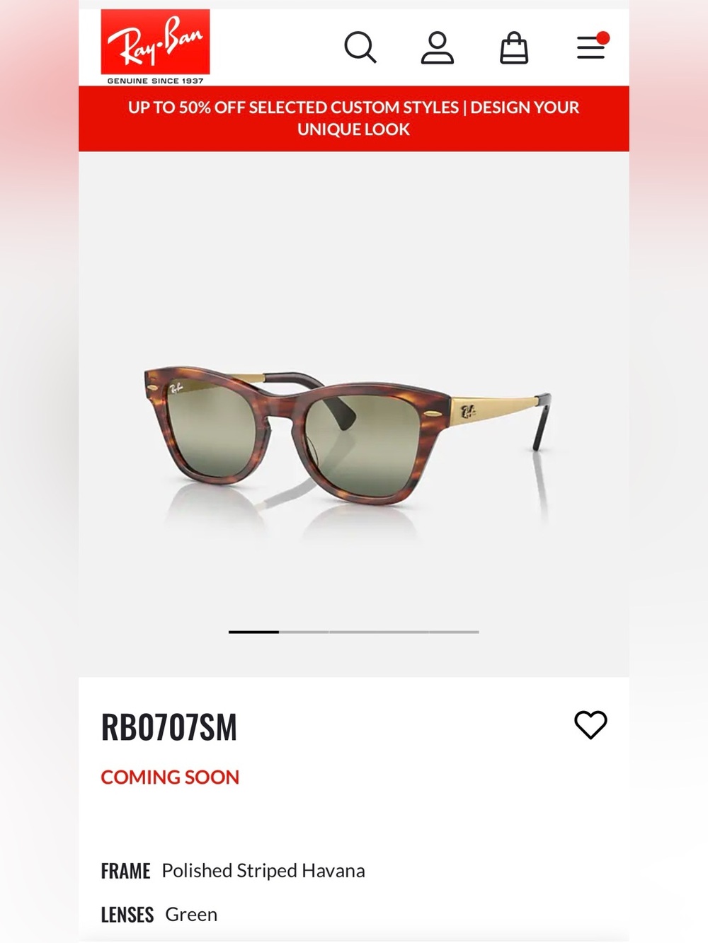 Ray-Ban RB0707SM Gold and Brown Women's Sunglasses 🕶️